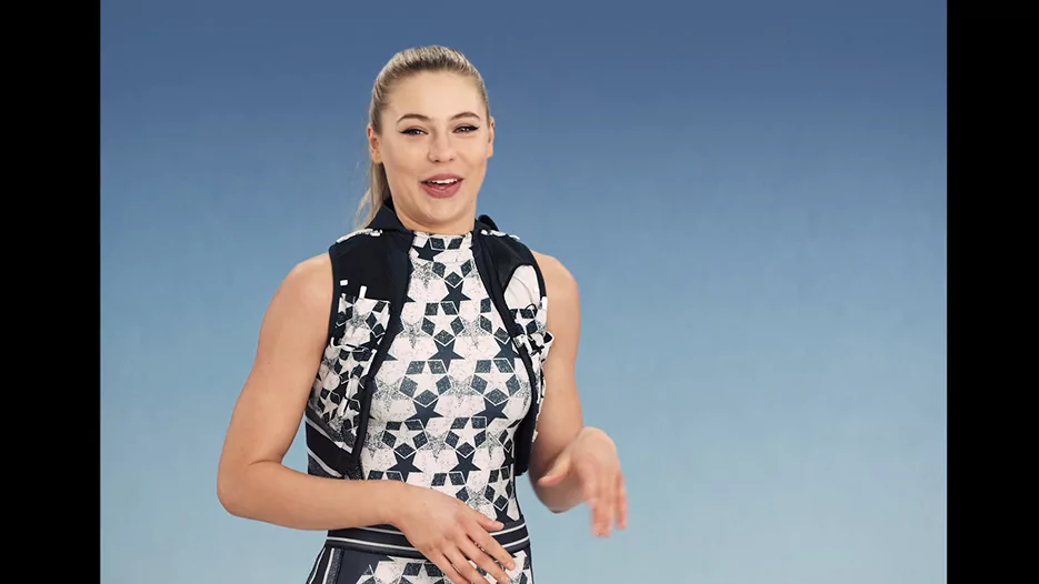 Jutta Leerdam in the Dior Vibe commercial